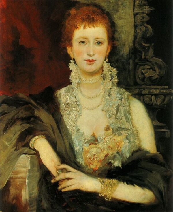 Portrait of Clothilde Beer by Hans Makart, hand-painted oil painting reproduction