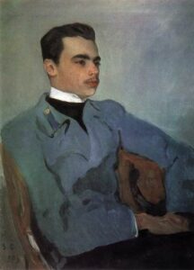 Portrait of Count N.F. Sumarokova-Elston by Valentin Alexandrovich Serov, hand-painted oil painting reproduction