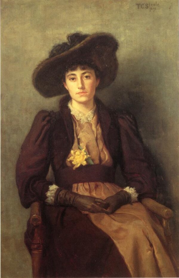 Portrait of Daisy by Theodore Clement Steele, hand-painted oil painting reproduction