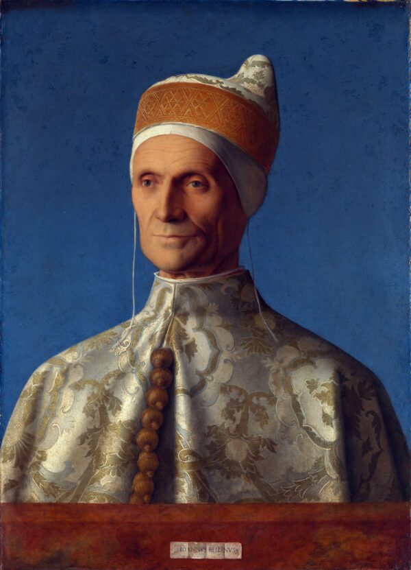 Portrait of Doge Leonardo Loredan by Giovanni Bellini, hand-painted oil painting reproduction