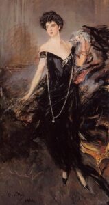 Portrait of Donna Franca Florio by Giovanni Boldini, hand-painted oil painting reproduction