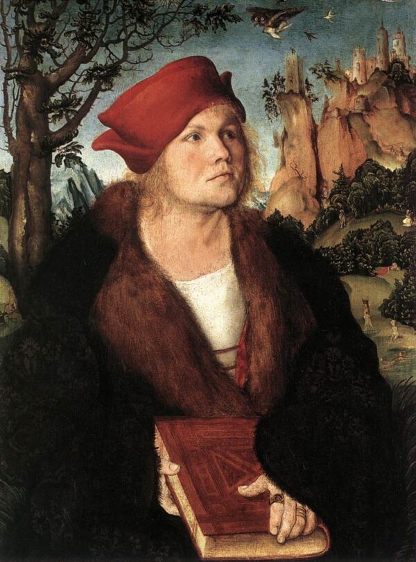 Portrait of Dr. Johannes Cuspinian by Lucas Cranach the Elder, hand-painted oil painting reproduction