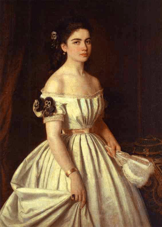 Portrait of E. Vasilchikova by Ivan Nikolaevich Kramskoy, hand-painted oil reproduction