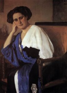 Portrait of E.A. Balin by Valentin Alexandrovich Serov, hand-painted oil painting reproduction