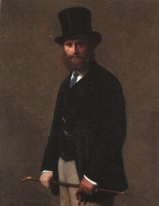 Portrait of Édouard Manet by Henri Fantin-Latour, hand-painted oil painting reproduction
