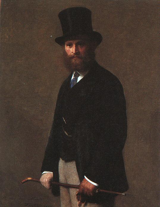 Portrait of Edouard Manet by Henri Fantin-Latour, hand-painted oil reproduction