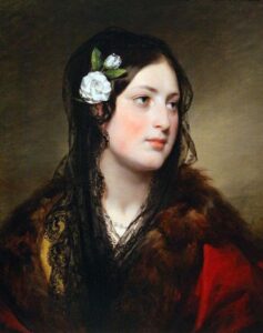 Portrait of Elise Kreuzberger by Friedrich von Amerling, hand-painted oil painting reproduction