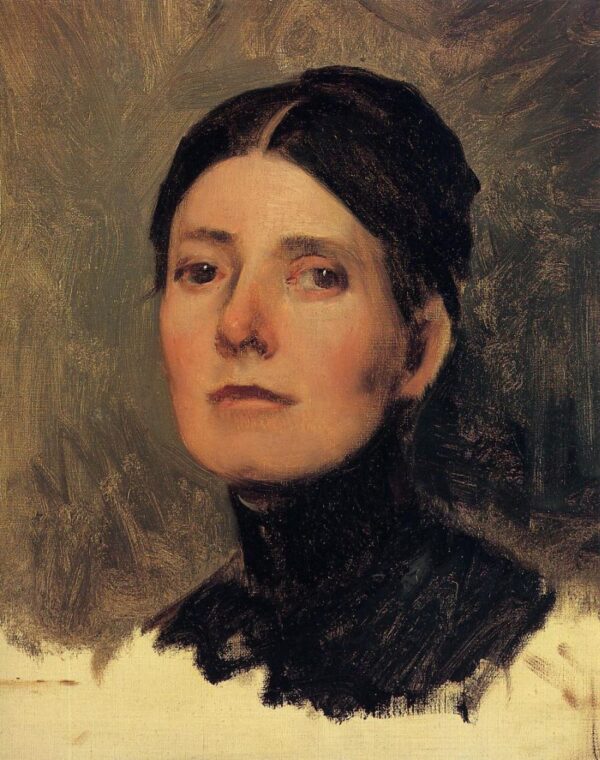 Portrait of Elizabeth Boott by Frank Duveneck, hand-painted oil painting reproduction
