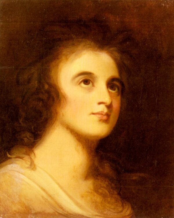 Portrait of Emma Hamilton II by George Romney, hand-painted oil painting reproduction