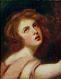 Portrait of Emma as Miranda by George Romney, hand-painted oil painting reproduction