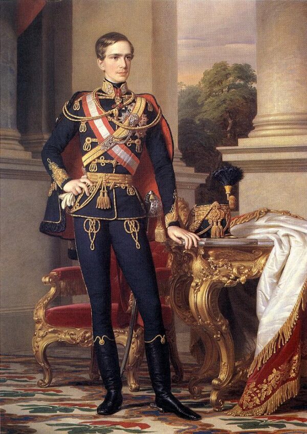 Portrait of Emperor Franz Joseph I by Miklós Barabás, hand-painted oil painting reproduction