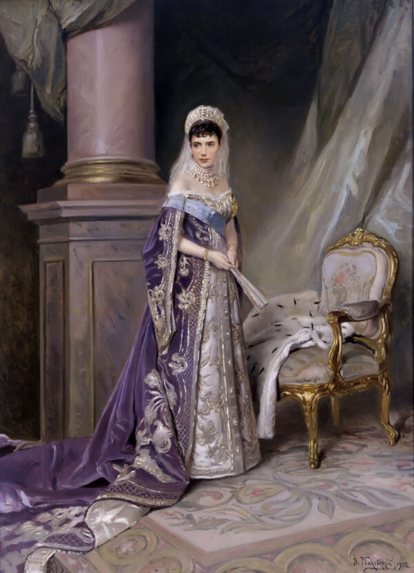 Portrait of Empress Maria Fyodorovna by Vladimir Makovsky, hand-painted oil painting reproduction