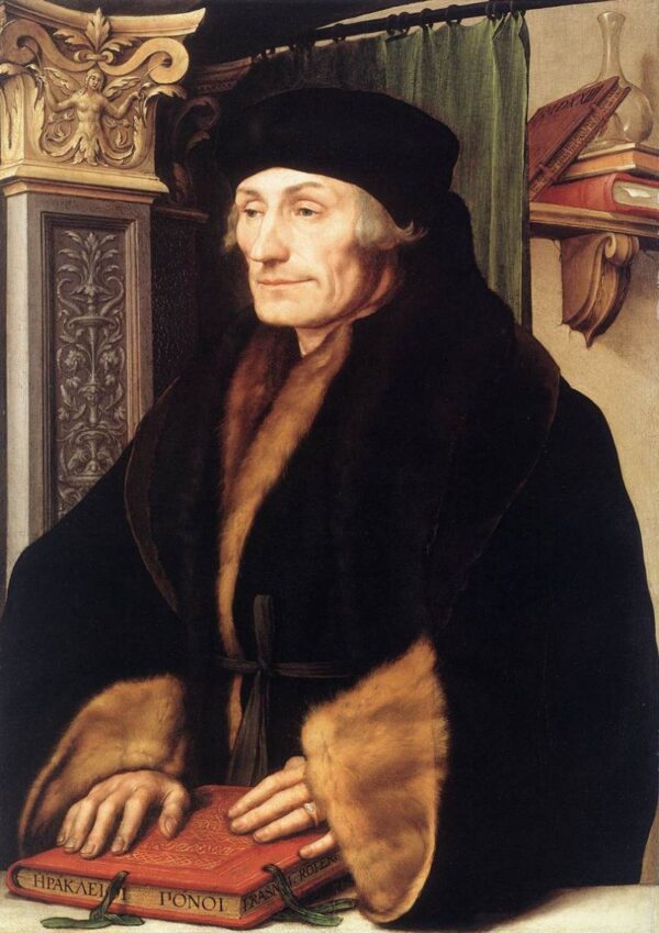 Portrait of Erasmus of Rotterdam by Hans Holbein the Younger, hand-painted oil painting reproduction