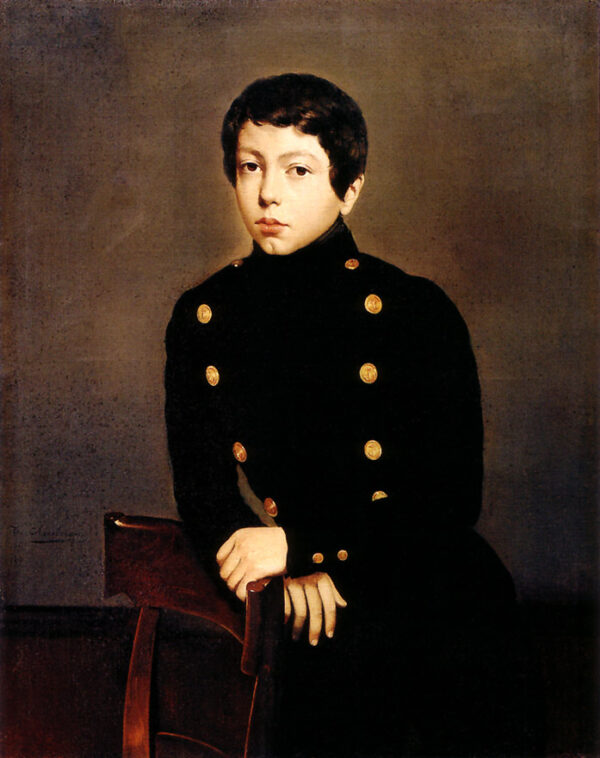 Portrait of Ernest Chasseriau by Théodore Chassériau, hand-painted oil painting reproduction
