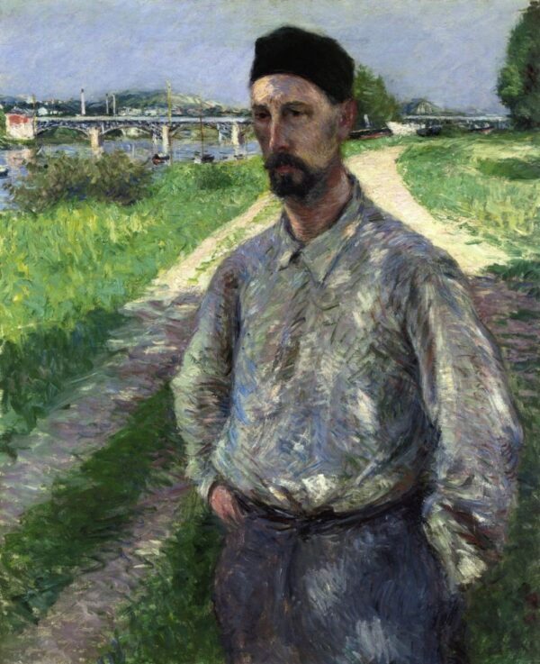Portrait of Eugene Lamy by Gustave Caillebotte, hand-painted oil painting reproduction