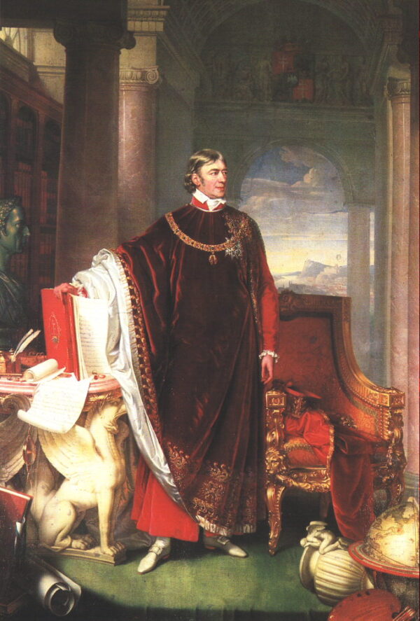 Portrait of Ferenc Szechenyi 1823 by Johann Ender, hand-painted oil painting reproduction