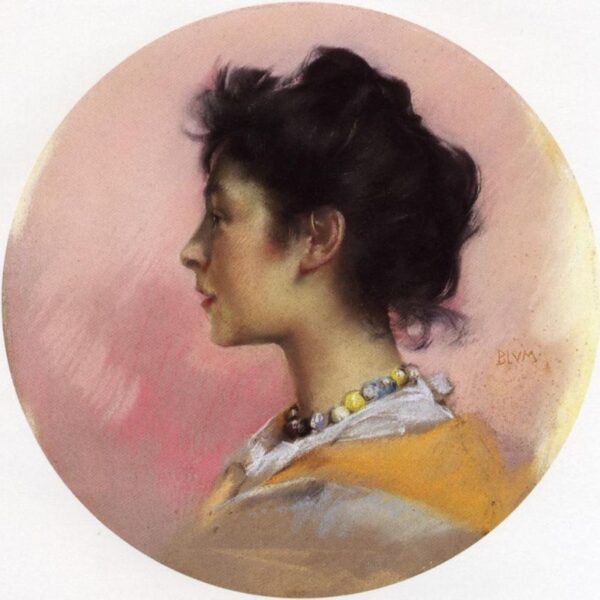 Portrait of Flora de Stephano by Robert Frederick Blum, hand-painted oil painting reproduction