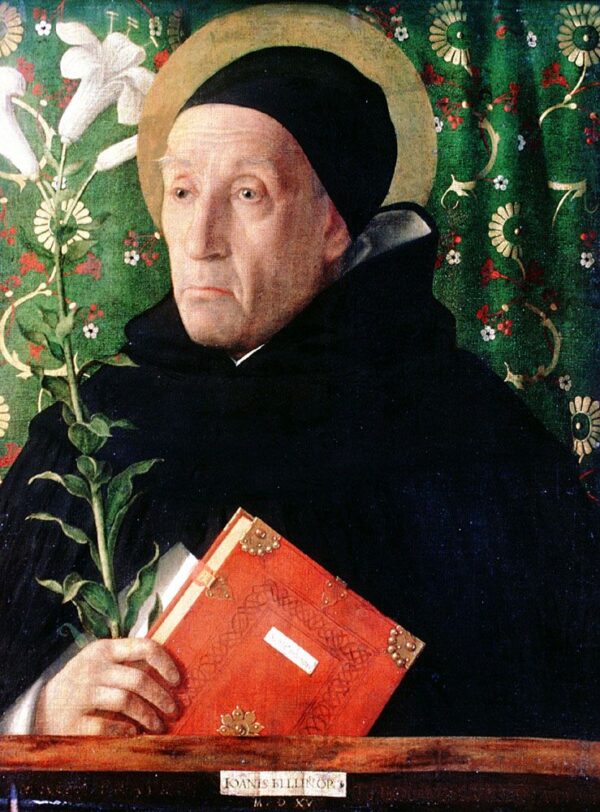 Portrait of Fra Theodoro da Urbino by Giovanni Bellini, hand-painted oil painting reproduction