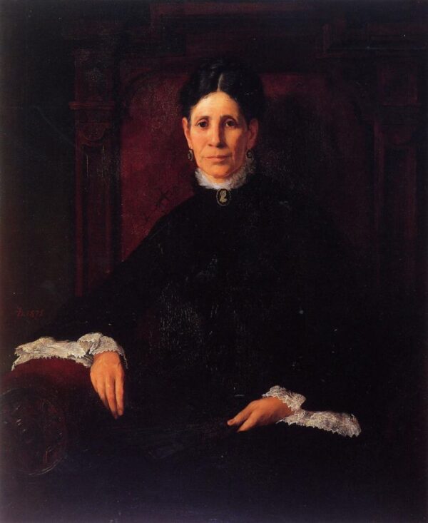 Portrait of Frances Schillinger Hinkle by Frank Duveneck, hand-painted oil painting reproduction