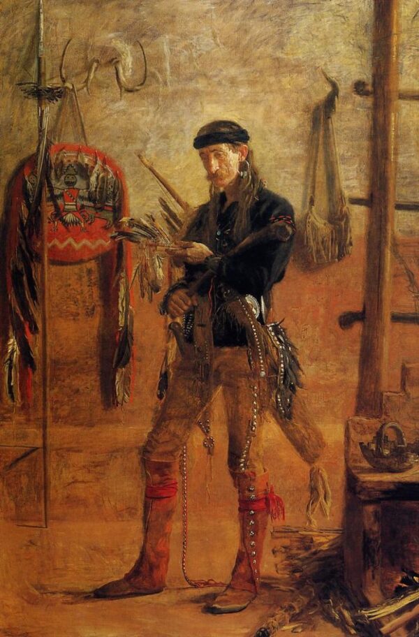 Portrait of Frank Hamilton Cushing by Thomas Eakins, hand-painted oil painting reproduction