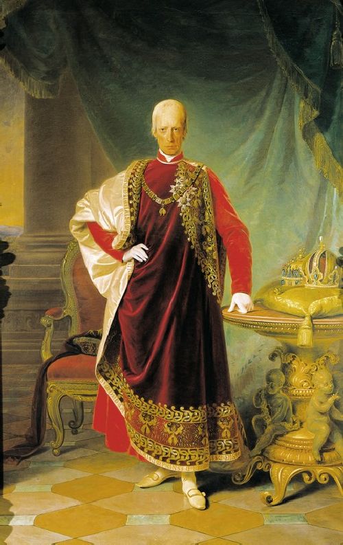 Portrait of Franz I emperor of Austria by Friedrich von Amerling, hand-painted oil reproduction