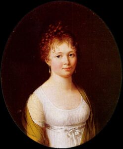 Portrait of Gabrielle Josephine du Pont by Louis Leopold Boilly, hand-painted oil painting reproduction