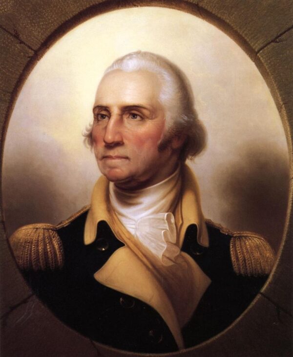 Portrait of George Washington by Rembrandt Peale, hand-painted oil painting reproduction