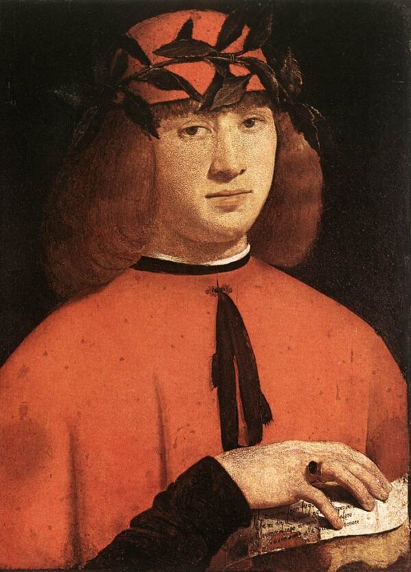 Portrait of Gerolamo Casio by Giovanni Boltraffio, hand-painted oil painting reproduction