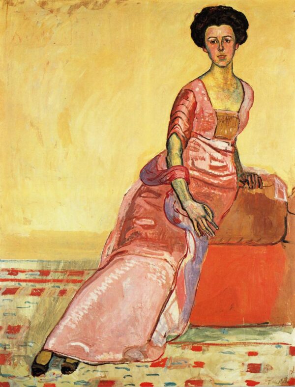 Portrait of Gertrud Muller by Ferdinand Hodler, hand-painted oil painting reproduction