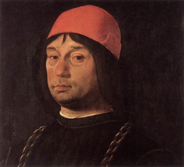 Portrait of Giovanni Bentivoglio by Lorenzo Costa, hand-painted oil painting reproduction