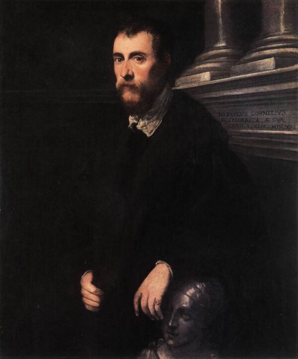 Portrait of Giovanni Paolo Cornaro by Tintoretto, hand-painted oil painting reproduction