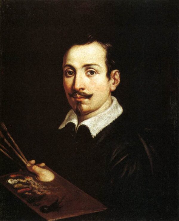 Portrait of Guido Reni by Domenichino, hand-painted oil painting reproduction