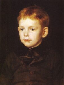 Portrait of Harald Platou by Peter Nicolai Arbo, hand-painted oil painting reproduction