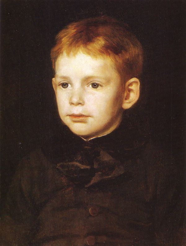 Portrait of Harald Platou by Peter Nicolai Arbo, hand-painted oil reproduction