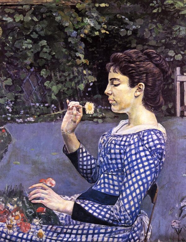 Portrait of Helene Weigle by Ferdinand Hodler, hand-painted oil painting reproduction