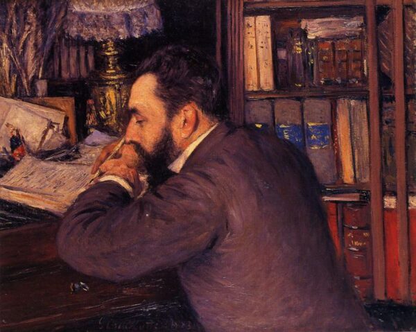 Portrait of Henri Cordier by Gustave Caillebotte, hand-painted oil painting reproduction