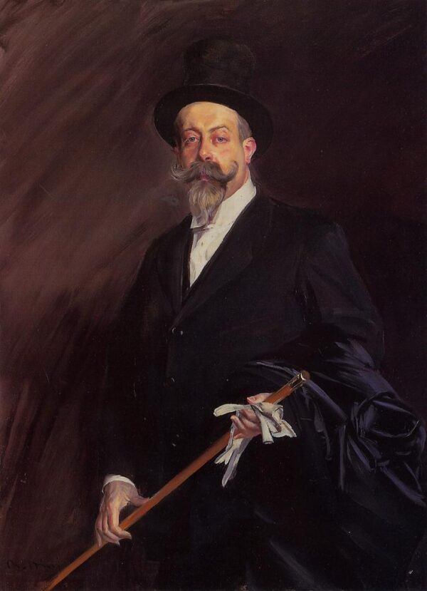 Portrait of Henri Gauthier-Villarscirca by Giovanni Boldini, hand-painted oil painting reproduction