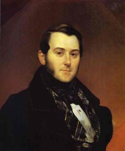 Portrait of I A Beck by Karl Briullov, hand-painted oil painting reproduction