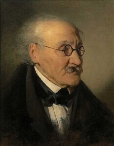 Portrait of Iganz Franz Castelli by Friedrich von Amerling, hand-painted oil painting reproduction