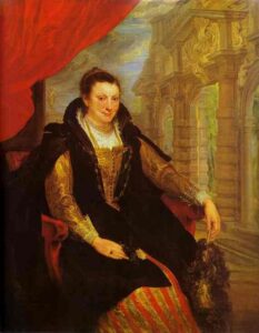 Portrait of Isabella Brant by Sir Anthony van Dyck, hand-painted oil painting reproduction