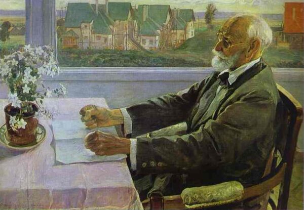 Portrait of Ivan Pavlov II by Mikhail Nesterov, hand-painted oil painting reproduction