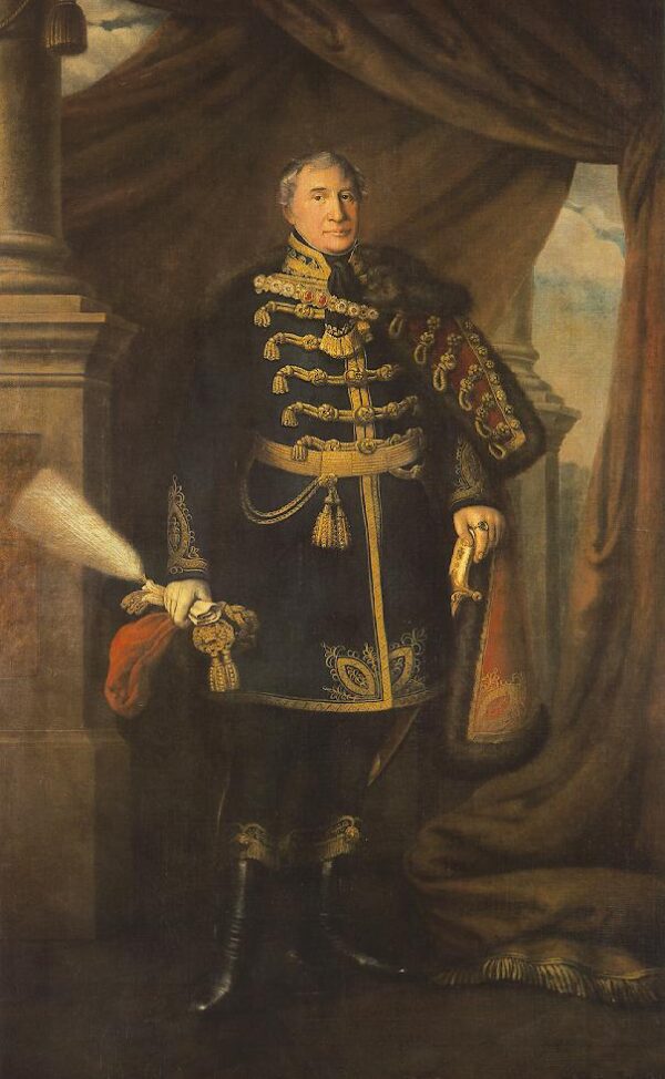 Portrait of Janos Buttler by Miklós Barabás, hand-painted oil painting reproduction