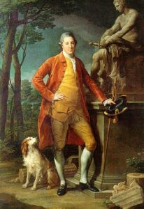 Portrait of John Staples by Pompeo Batoni, hand-painted oil painting reproduction
