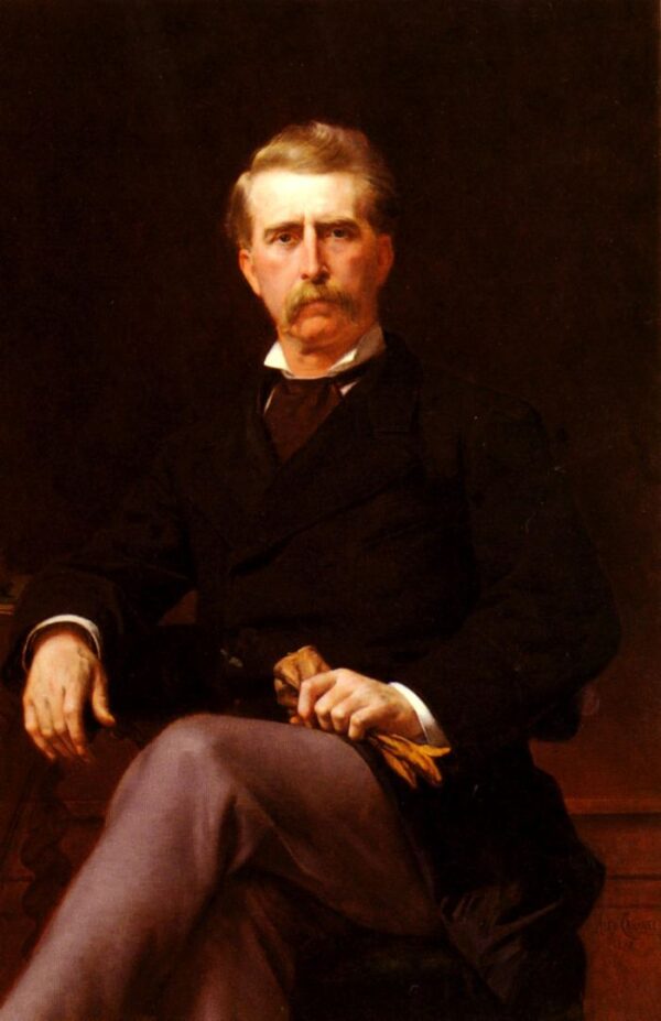 Portrait of John William Mackay by Alexandre Cabanel, hand-painted oil painting reproduction