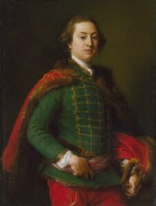 Portrait of John Woodyeare by Pompeo Batoni, hand-painted oil painting reproduction