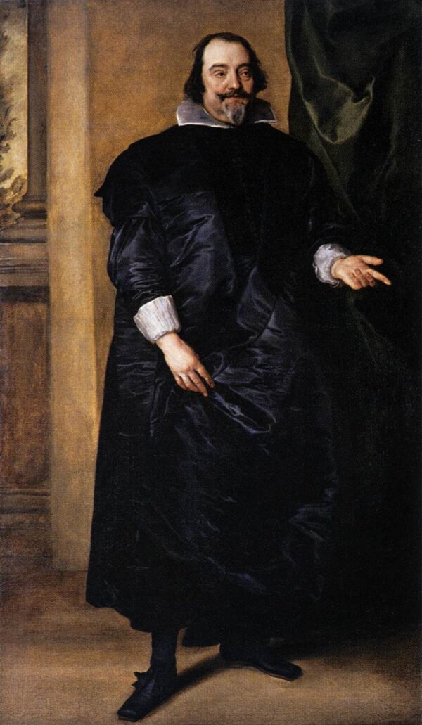 Portrait of Joost de Hertoghe by Sir Anthony van Dyck, hand-painted oil painting reproduction