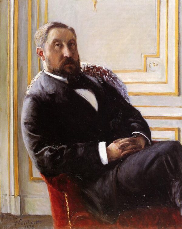 Portrait of Jules Richemont by Gustave Caillebotte, hand-painted oil painting reproduction