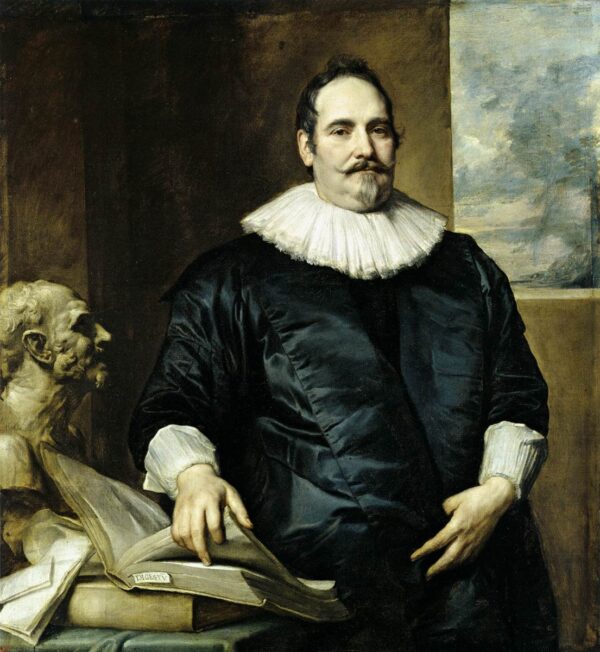 Portrait of Justus van Meerstraeten by Sir Anthony van Dyck, hand-painted oil painting reproduction