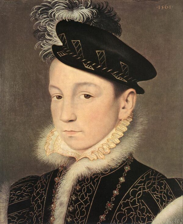 Portrait of King Charles IX of France by François Clouet, hand-painted oil painting reproduction