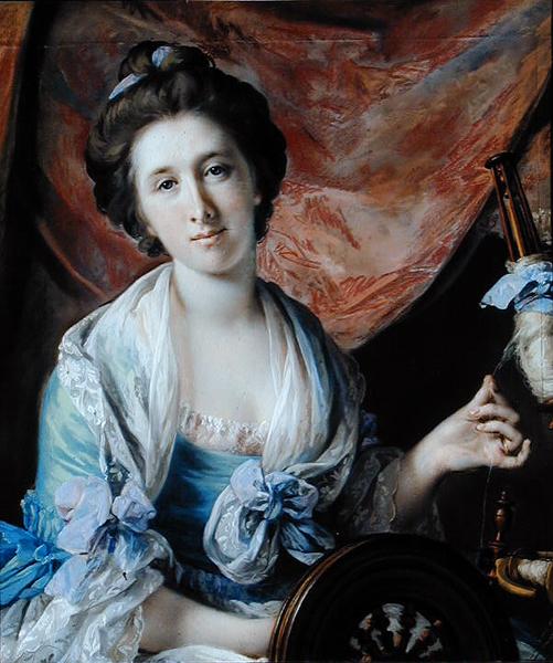 Portrait of Lady Hoare by Francis Cotes, hand-painted oil reproduction